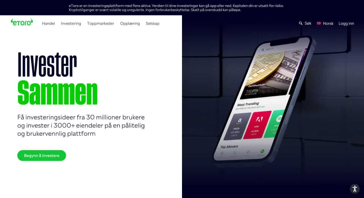 etoro review norge