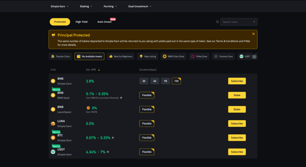 binance earn norge